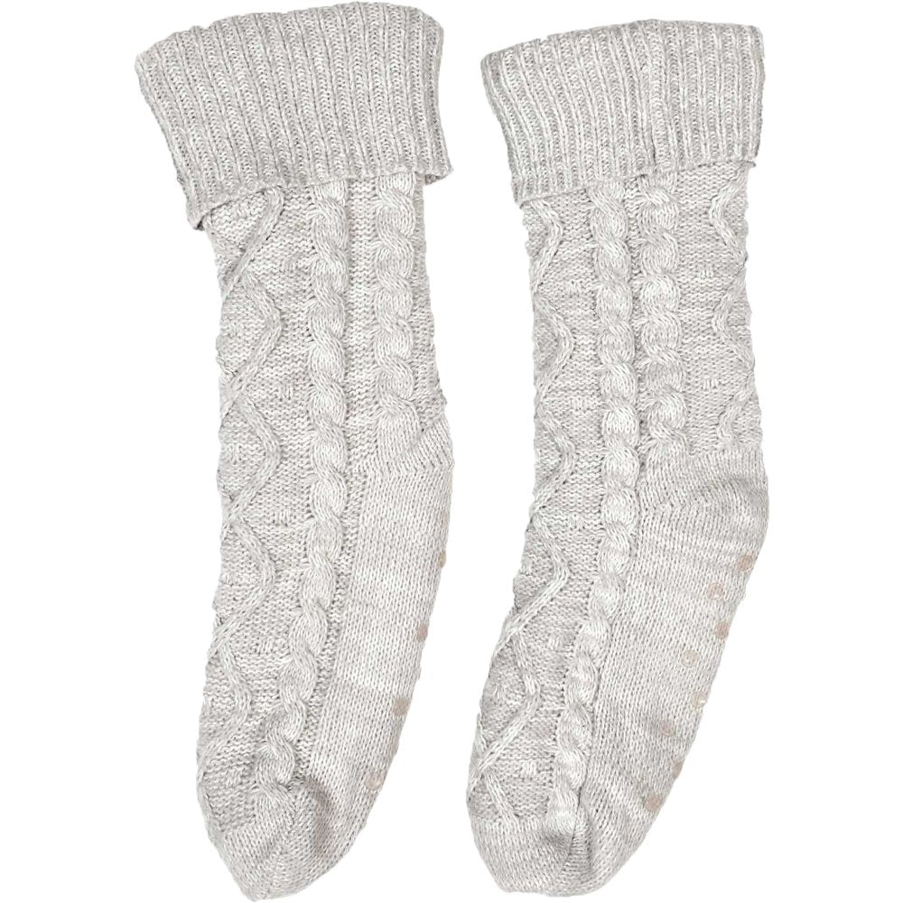 Chaussettes en laine tressée - Gris