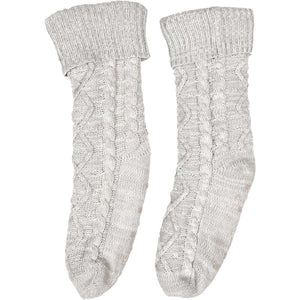 Chaussettes en laine tressée - Gris