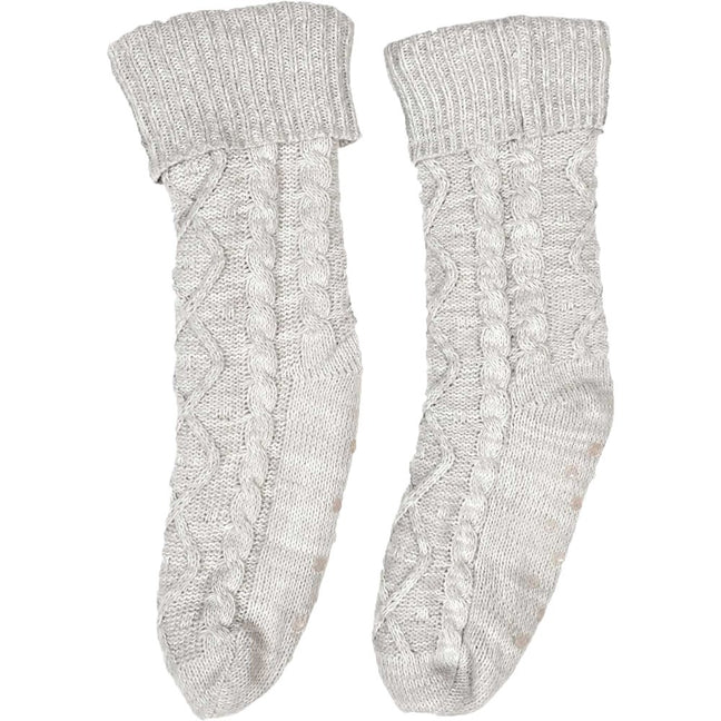 Chaussettes en laine tressée - Gris