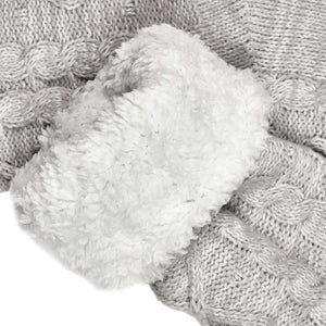 Chaussettes en laine tressée - Gris