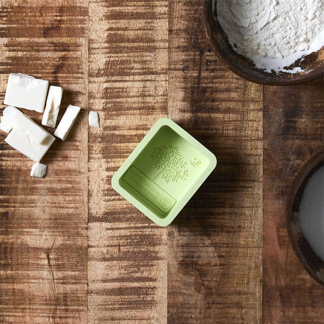 Moule à savon avec recettes - Silicone - Vert