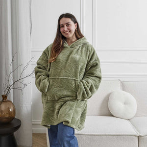 Sweat plaid jacquard - Vert