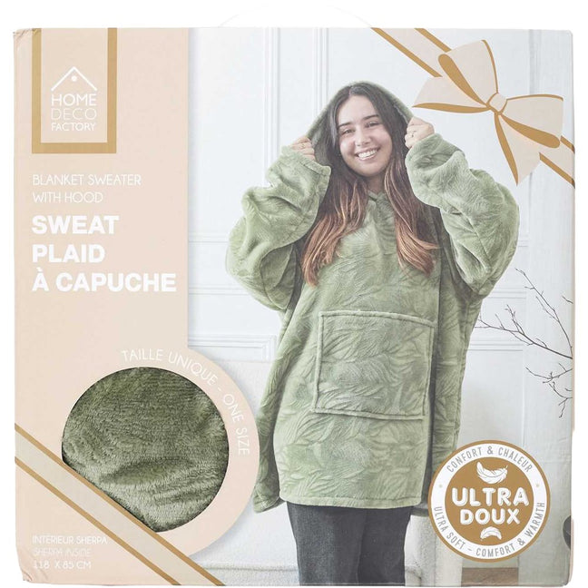 Sweat plaid jacquard - Vert