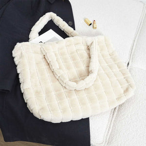Sac Fluffy - Fausse fourrure - Blanc