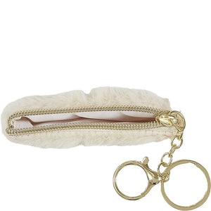 Porte-monnaie Fluffy - Fausse fourrure - Blanc