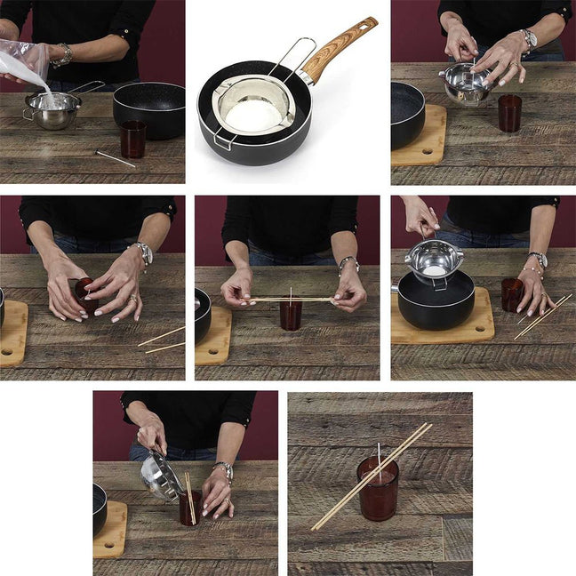 Coffret bougies à confectionner - Cire de soja - 2 x 60 g