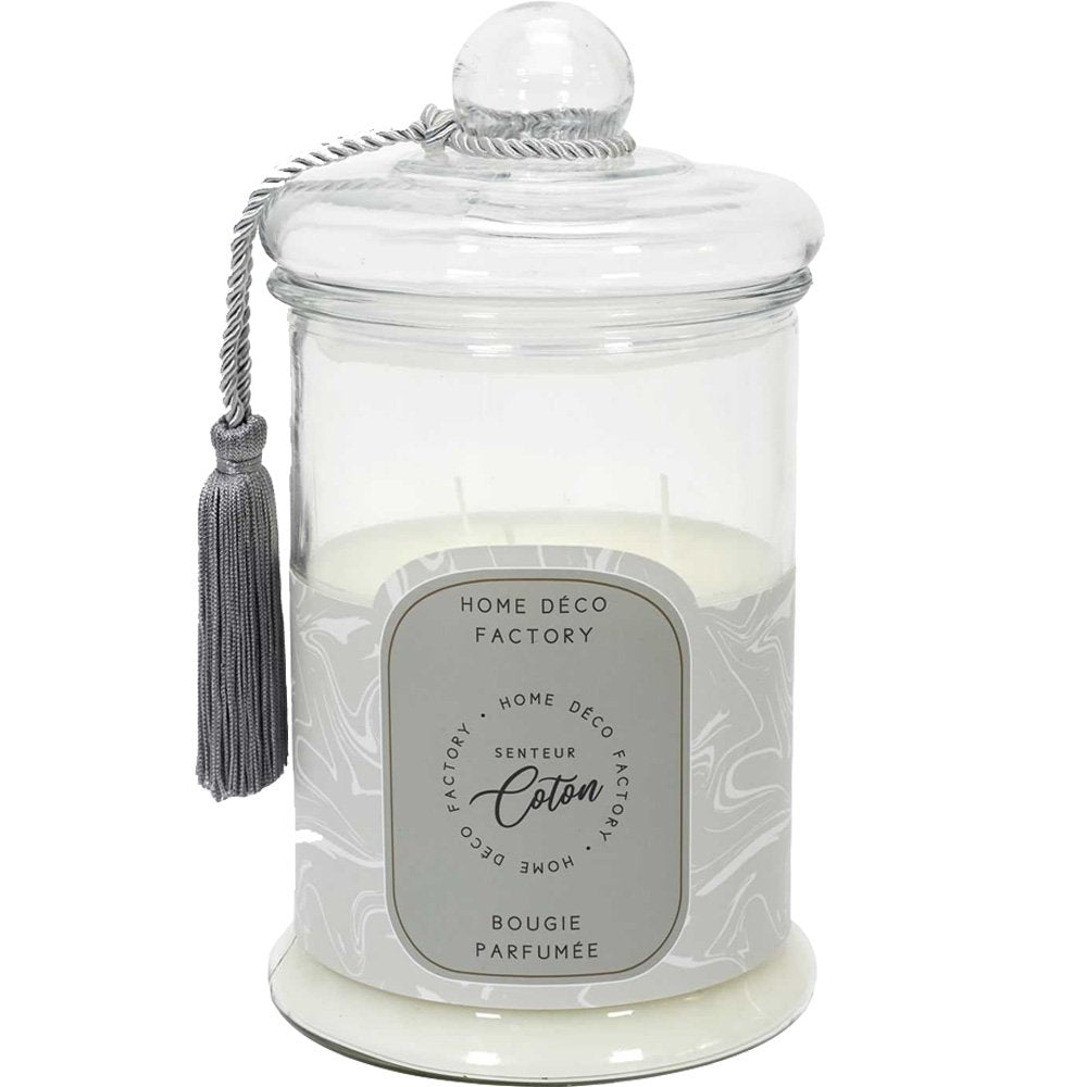 Bougie parfumée bonbonnière - Coton - 3,24 kg