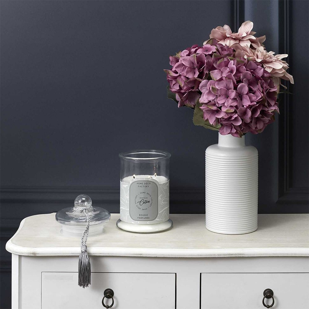 Bougie parfumée bonbonnière - Coton - 3,24 kg