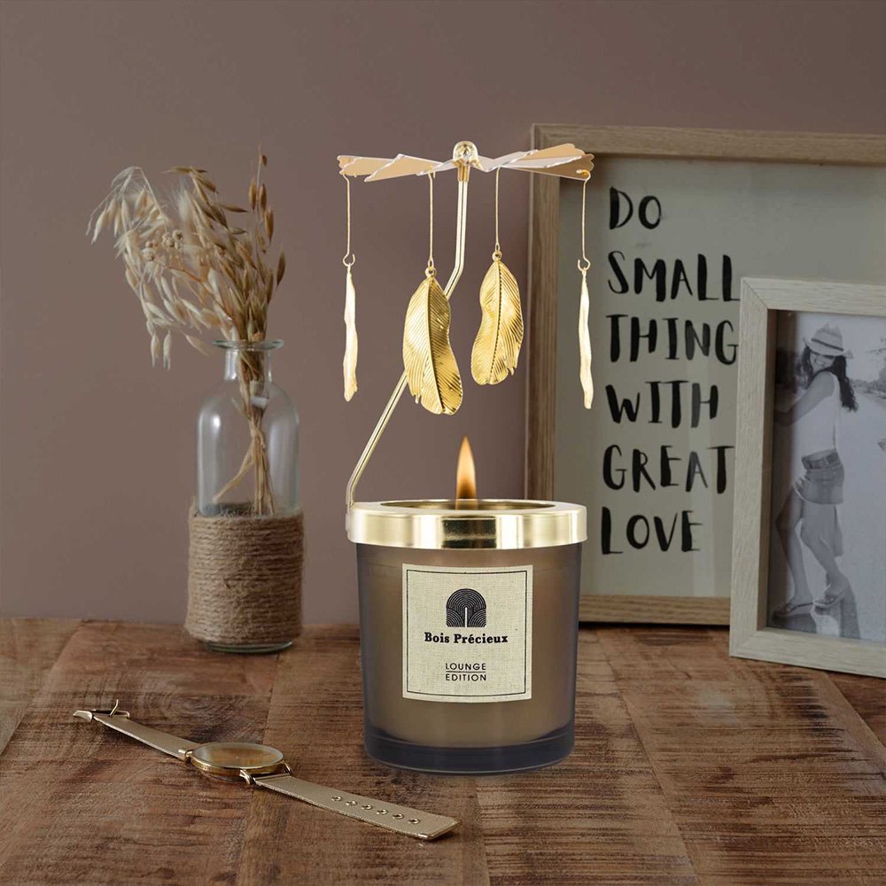 Bougie parfumée & carrousel - Bois & gingembre - 320 g