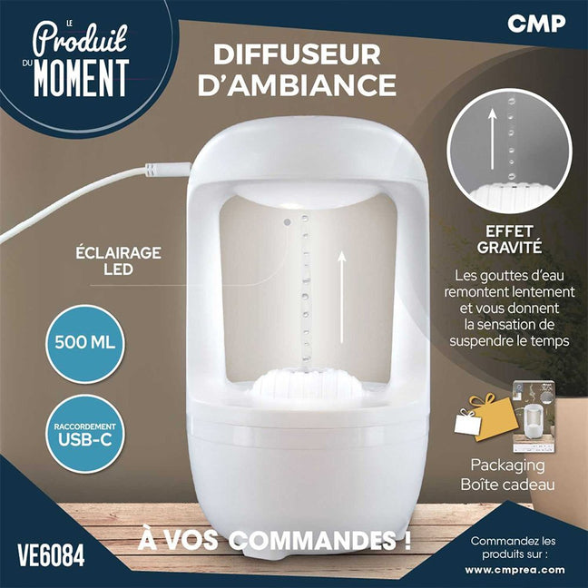 Diffuseur d'huiles essentielles - Illusion - Blanc