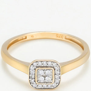 Bague Thalie - Or jaune 375/1000 & diamants