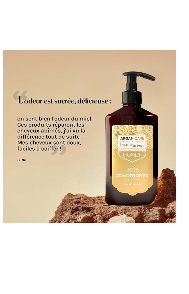Après-shampoing nourrissant & hydratant - Miel - Cheveux secs & abîmés - 400 ml