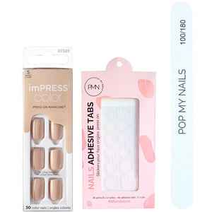 Kit de faux ongles - imPRESS Color - Latte - 30 capsules