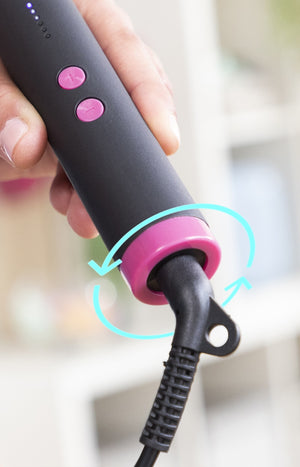 Brosse lissante en céramique - Cheveux - Noir