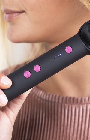 Brosse lissante en céramique - Cheveux - Noir