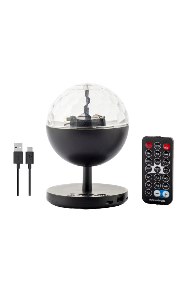 Projecteur LED rechargeable avec haut-parleur
