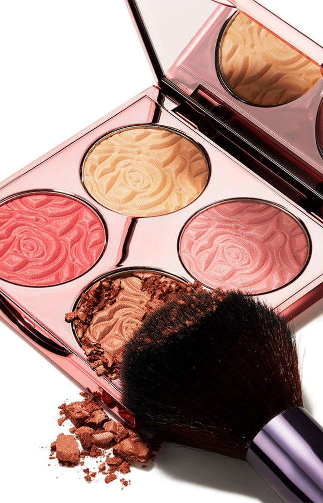 Palette de 4 highlighters - Extraits de rose - Sunny Flash