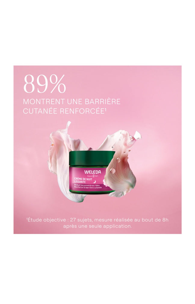Crème de nuit lissante - Rose musquée & thé blanc - Peaux matures