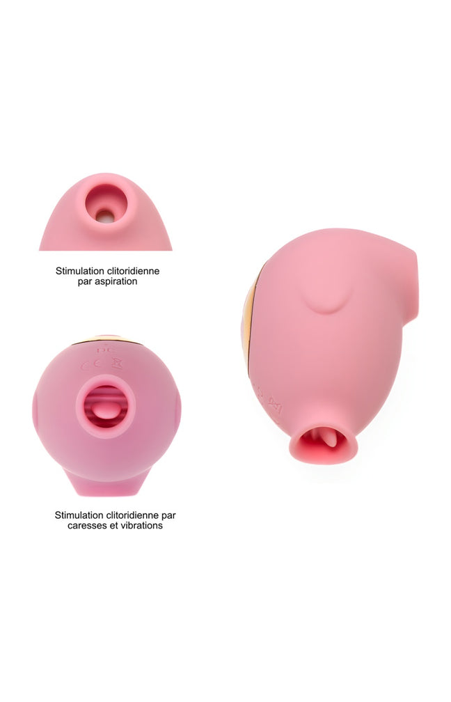 Stimulateur de clitoris - Complice - 11 programmes - Rose