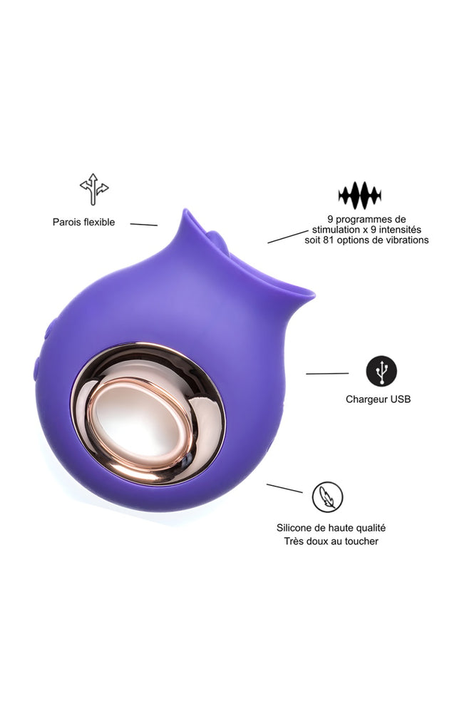 Stimulateur de clitoris - Eclipse - 9 programmes - Violet