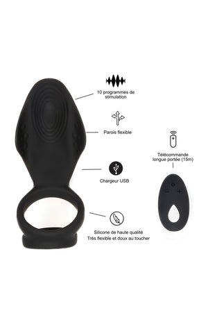 Anneau vibrant - 10 programmes - Homme - Noir