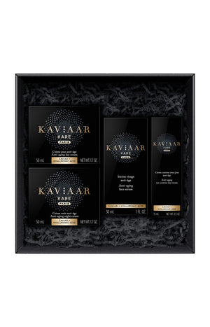 Coffret anti-âge - Caviar & acide hyaluronique - 4 produits