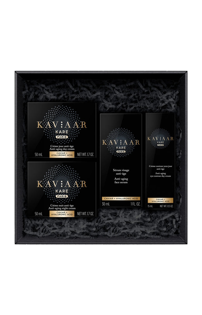 Coffret anti-âge - Caviar & acide hyaluronique - 4 produits