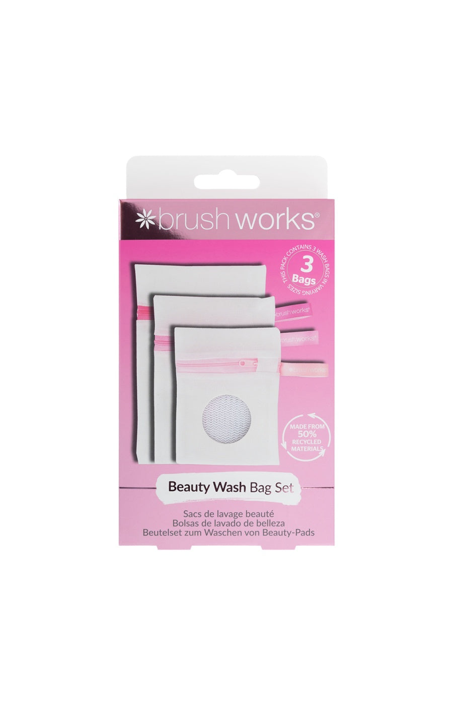 Brushworks Beauty Wash Bag Set - 3 Pack