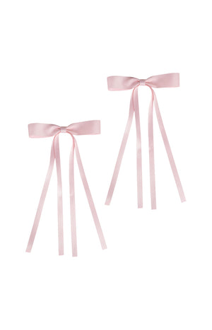 Duo de nœuds - Rose - Cheveux