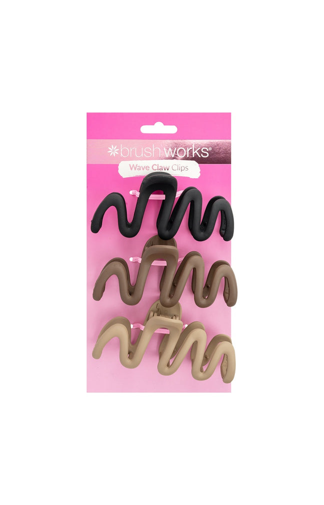 Trio de pinces à cheveux - Marron & beige