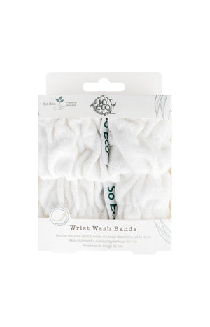 Bracelets skincare en microfibres - Blanc - 1 paire