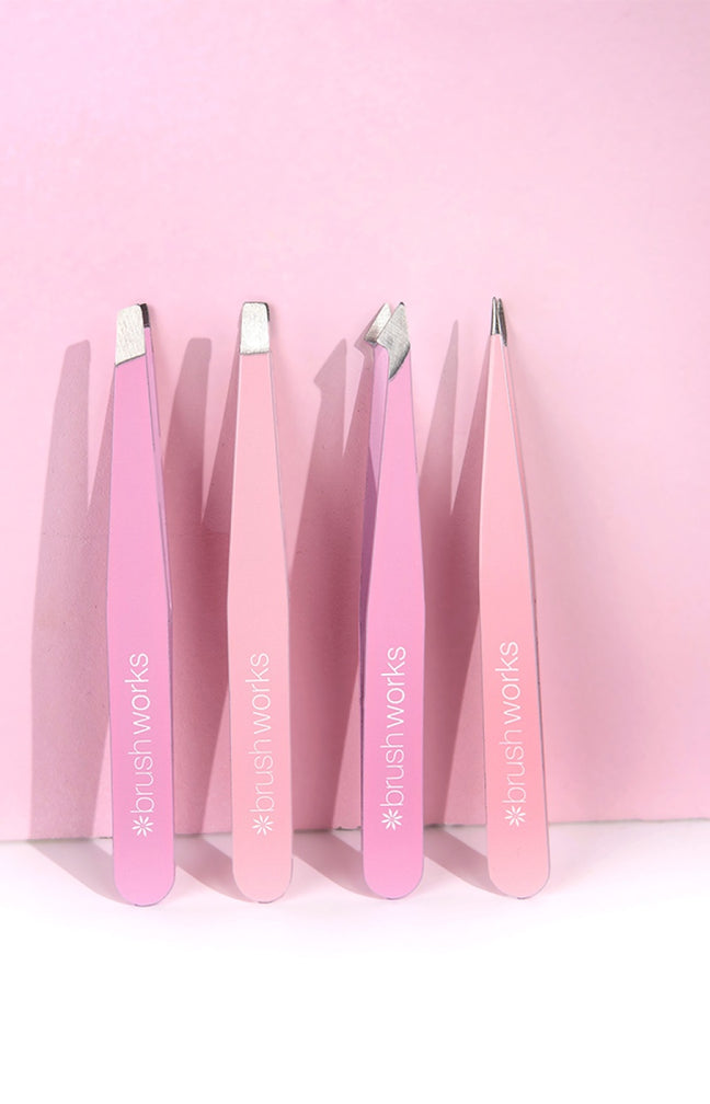 Kit de 4 pinces à épiler - Rose