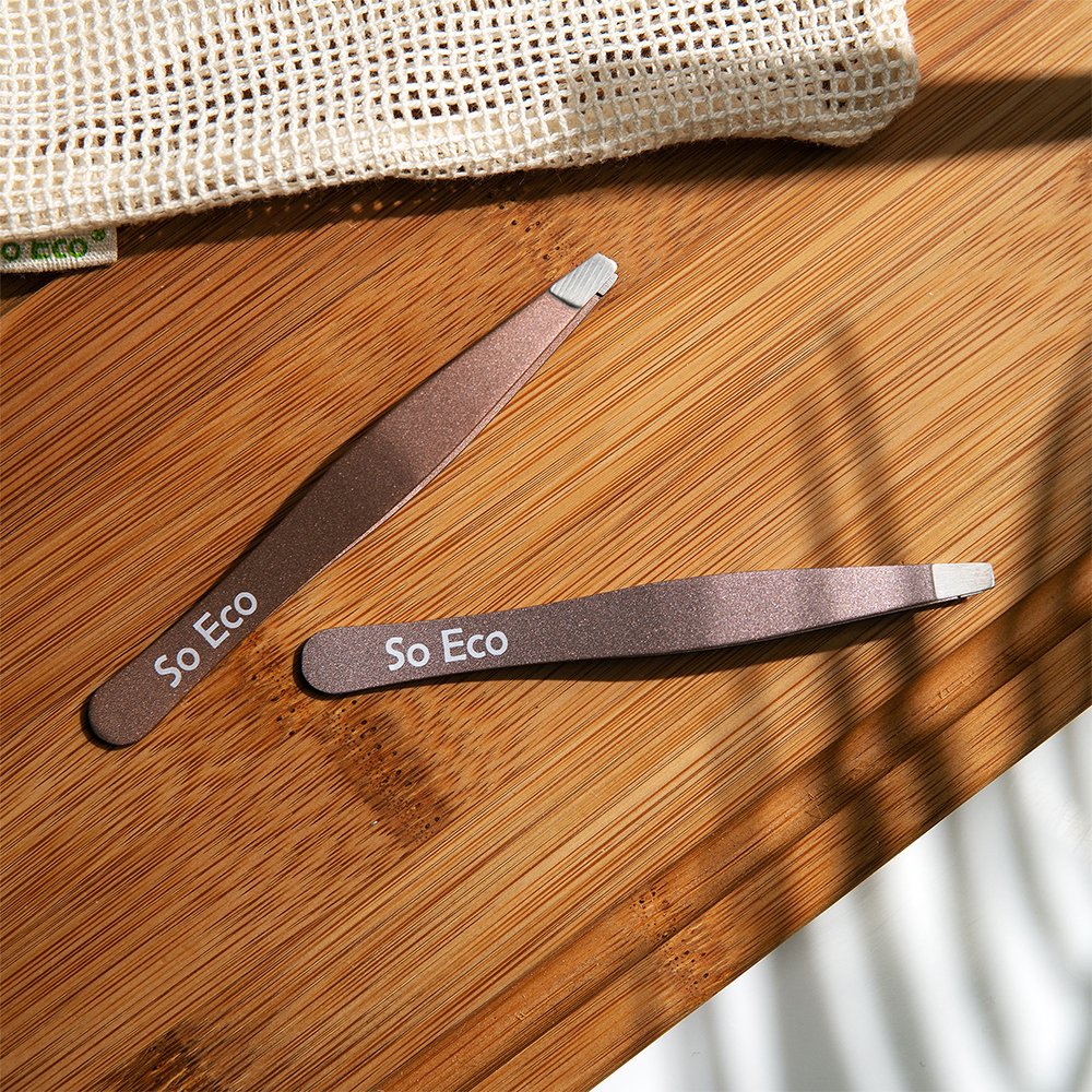 Duo de pinces à épiler - Beige