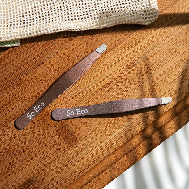 Duo de pinces à épiler - Beige