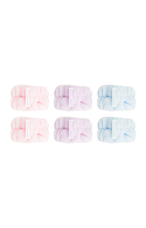Bracelets skincare en microfibres - 3 paires