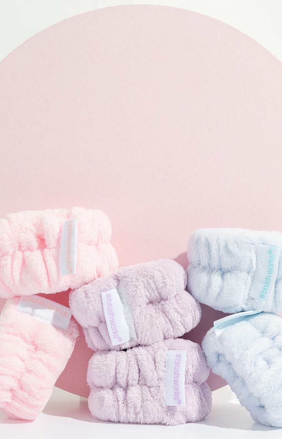 Bracelets skincare en microfibres - 3 paires