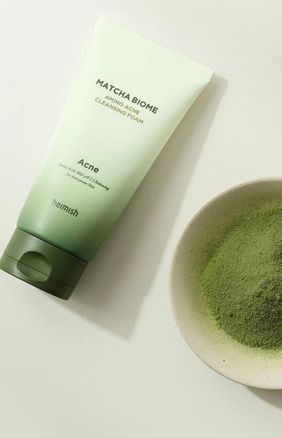 Heimish - Mousse nettoyante anti-acné - Matcha Biome & Acide salicylique - Peaux grasses