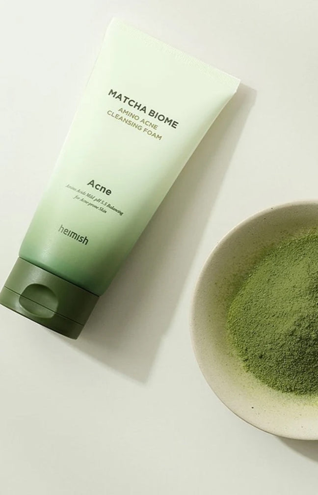 Heimish - Mousse nettoyante anti-acné - Matcha Biome & Acide salicylique - Peaux grasses