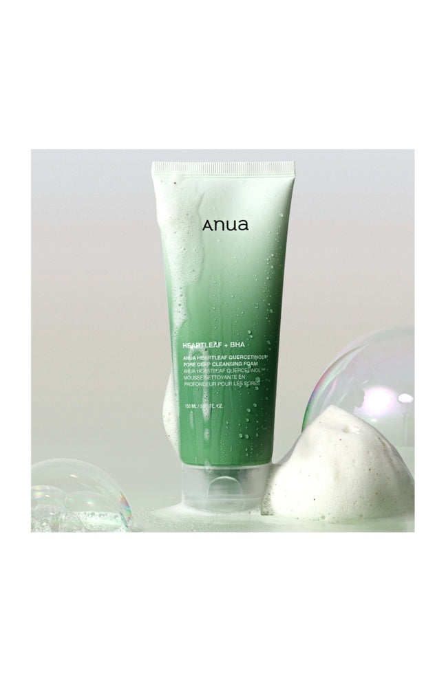 Anua - Mousse nettoyante - BHA & acide hyaluronique - Peaux mixtes à grasses - 150 ml