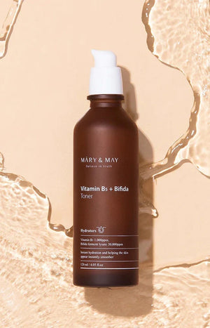 Mary & May - Lotion tonique hydratante - Vitamine B5 & Bifida - Visage - 120 ml