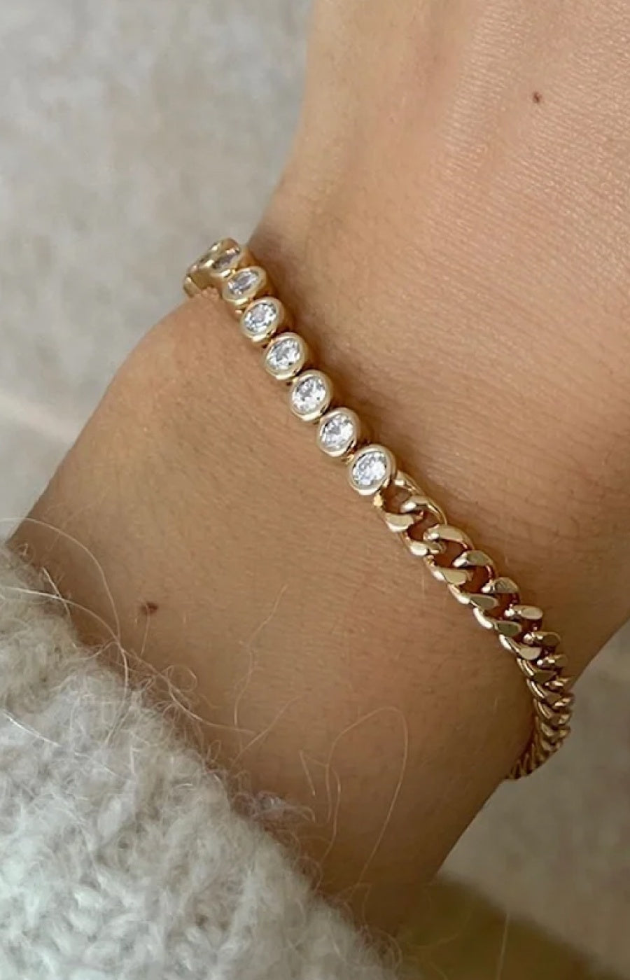 Bracelet - Harmony - Laiton argenté