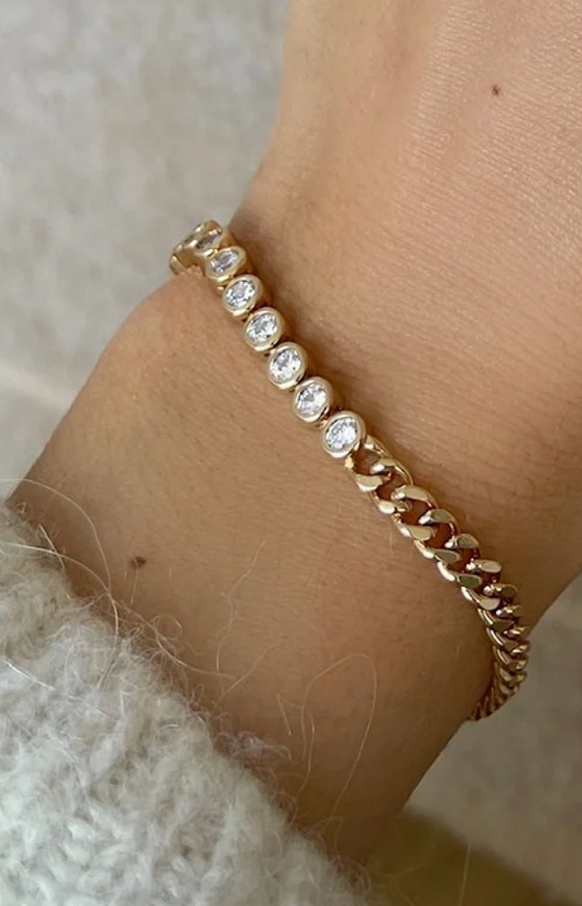 Bracelet - Harmony - Laiton argenté