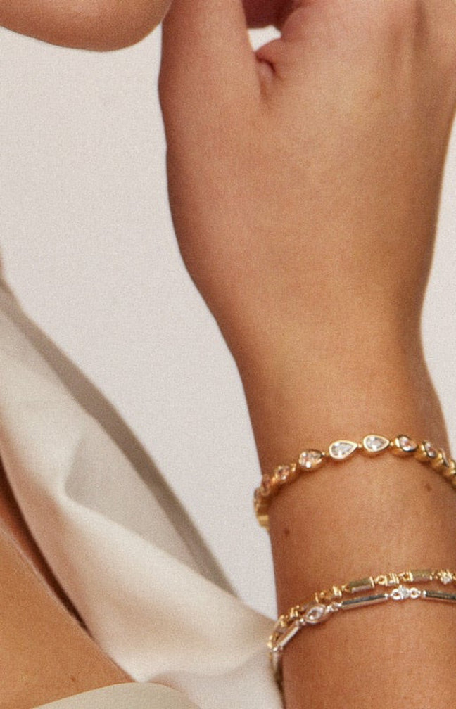 Bracelet - Marquise - Laiton doré