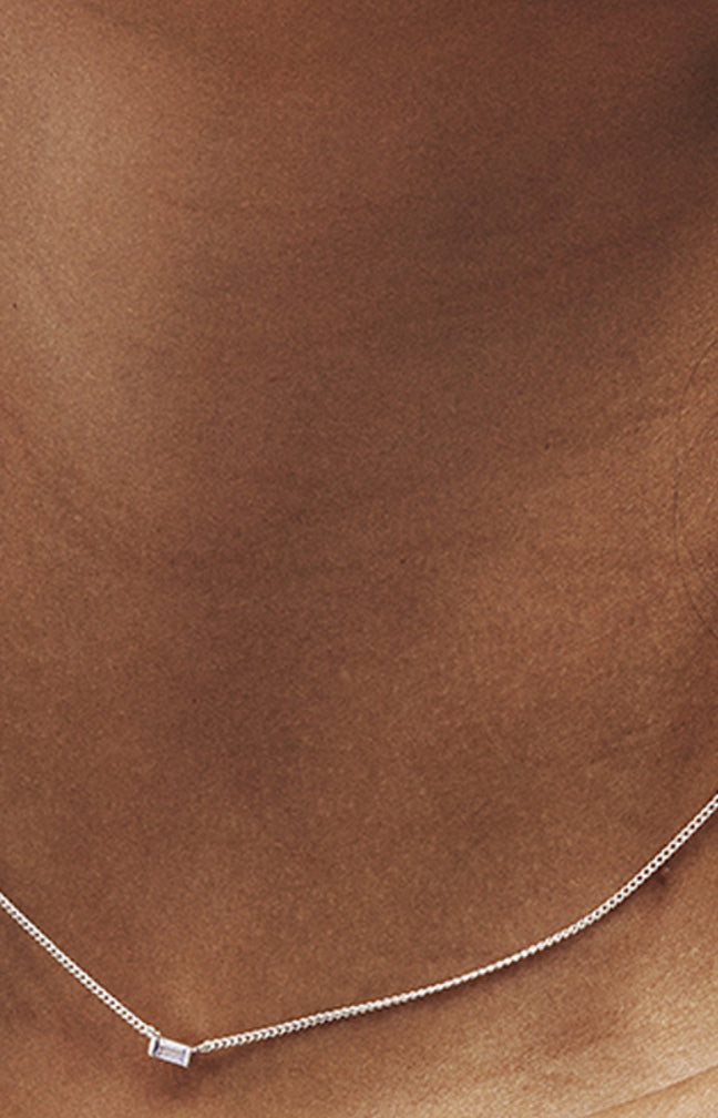Collier - Lilas - Laiton doré