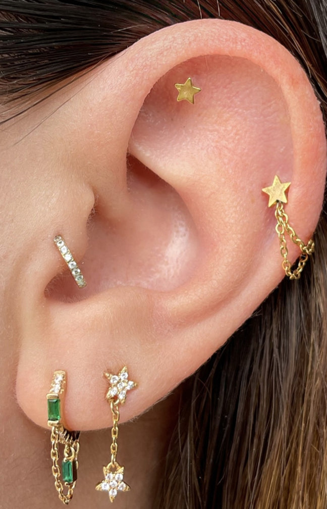 Piercing - Sway - Laiton argenté