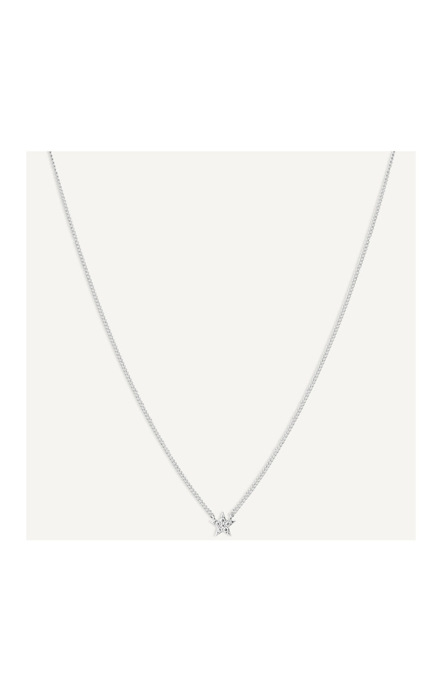 Collier - Star - Laiton argenté
