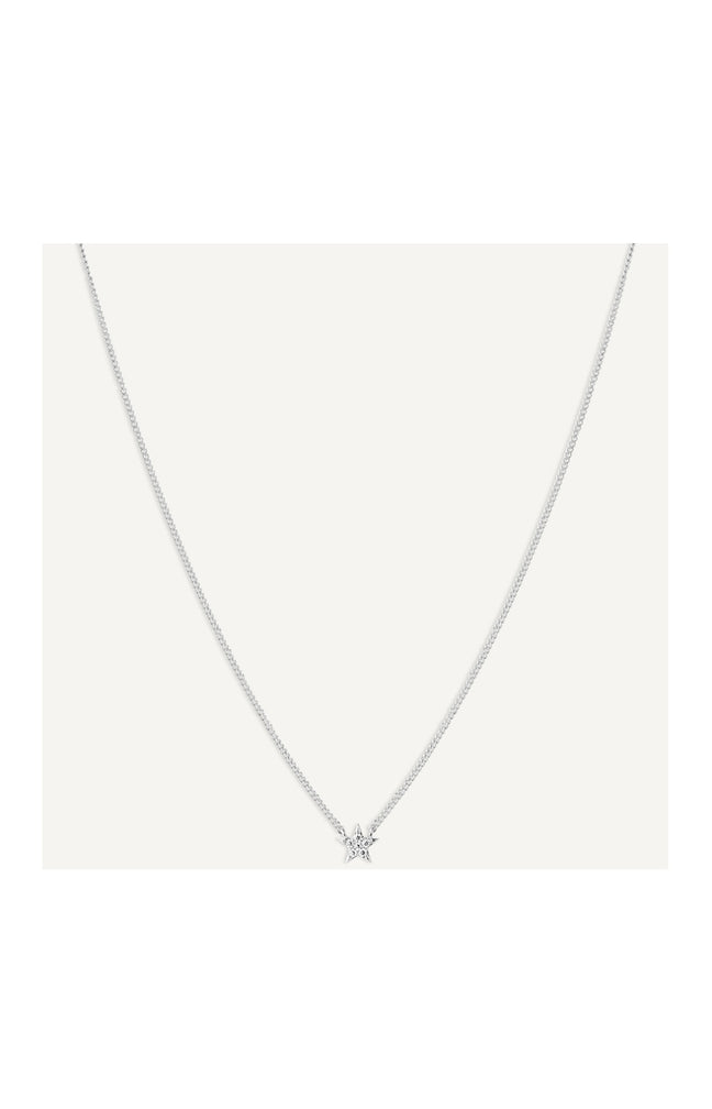 Collier - Star - Laiton argenté