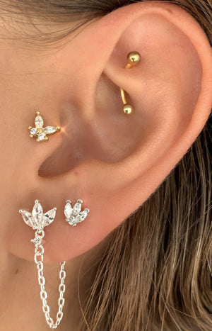 Piercing - Queen - Laiton argenté