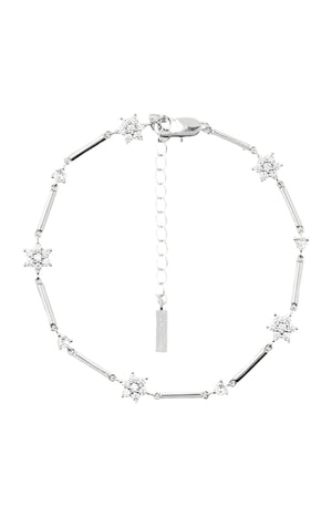 Chaine de cheville - Lily - Laiton argenté