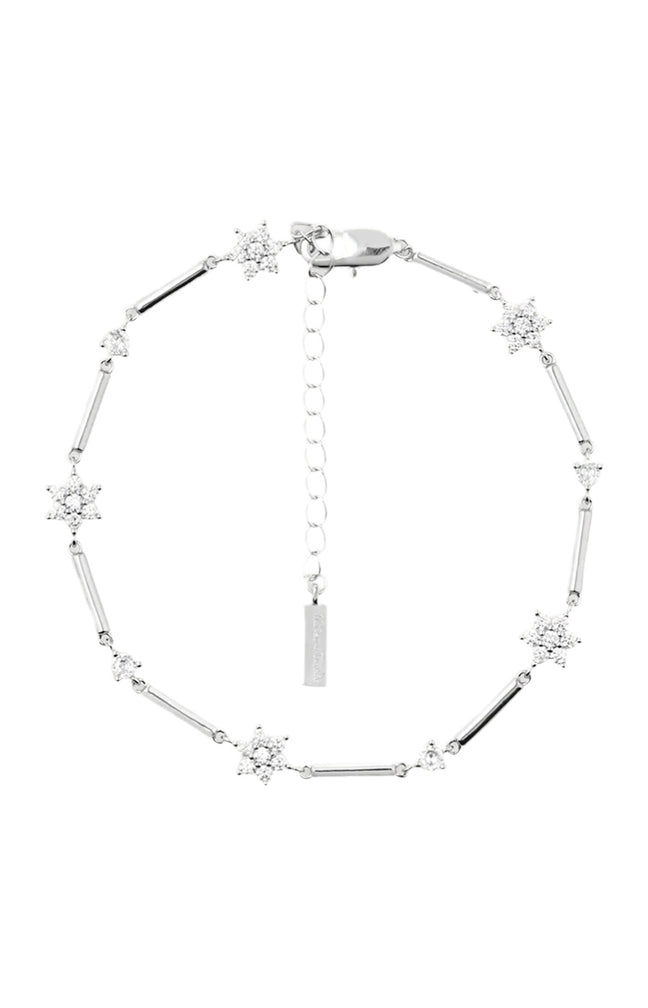 Chaine de cheville - Lily - Laiton argenté